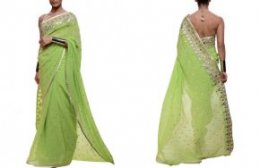 Neon Green Saree from Strand of Silk | The Perfect Guest's Guide to Glamming it up at an Indian Wedding